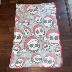 Disney The Nightmare Before Christmas 60‎ x 90 Plush Blanket Glow In Dark White